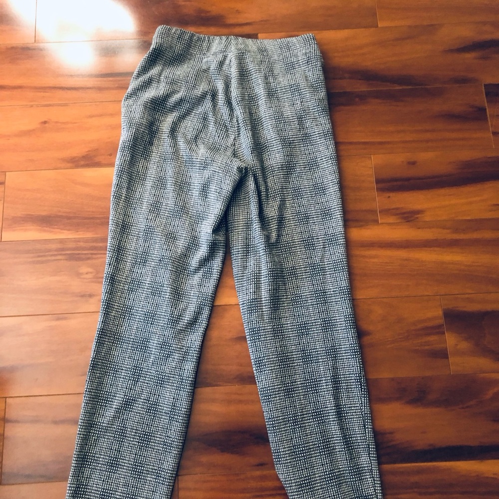 Max Studio Stretchy Plaid Dress Pants